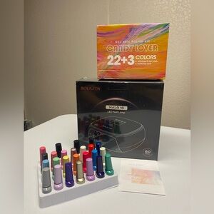Candy Lover Gel Nail Polish Set with LED Nail Lamp